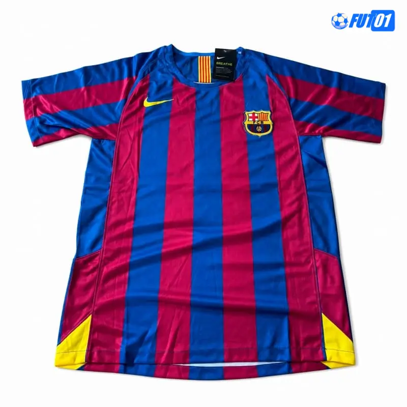 Camiseta RONALDINHO 10 Barcelona Home 2005/2006 Retro