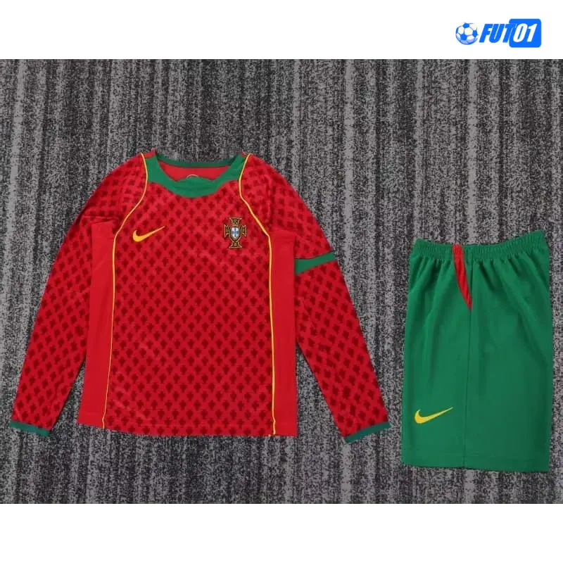 Camiseta Portugal Home 2004 Retro Niño ML