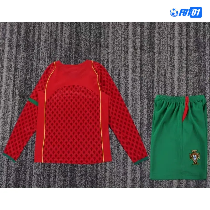 Camiseta Portugal Home 2004 Retro Niño ML