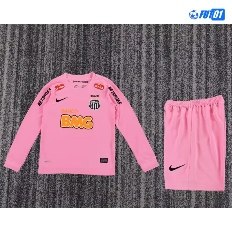 Camiseta Santos FC 2013 Retro Niño Rosa ML
