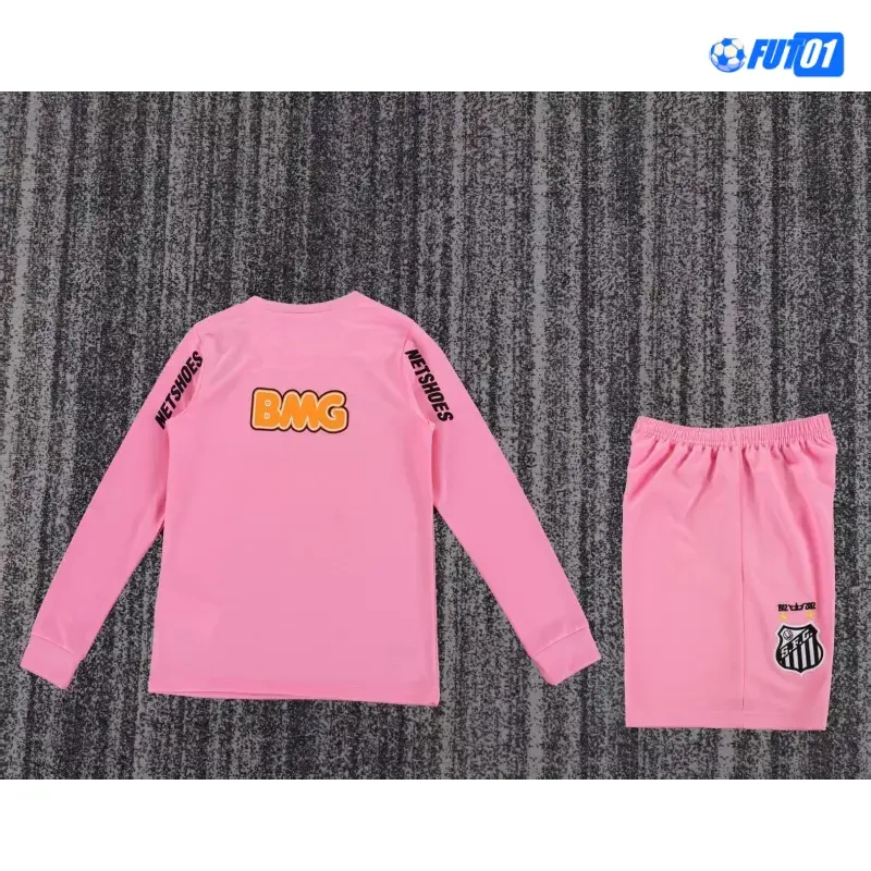 Camiseta Santos FC 2013 Retro Niño Rosa ML