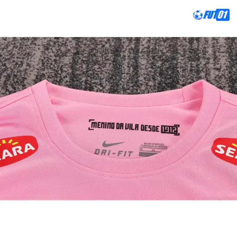 Camiseta Santos FC 2013 Retro Niño Rosa ML