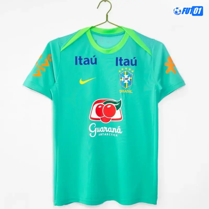 Camiseta de Entrenamiento Brasil 2024 Verde/Amarillo