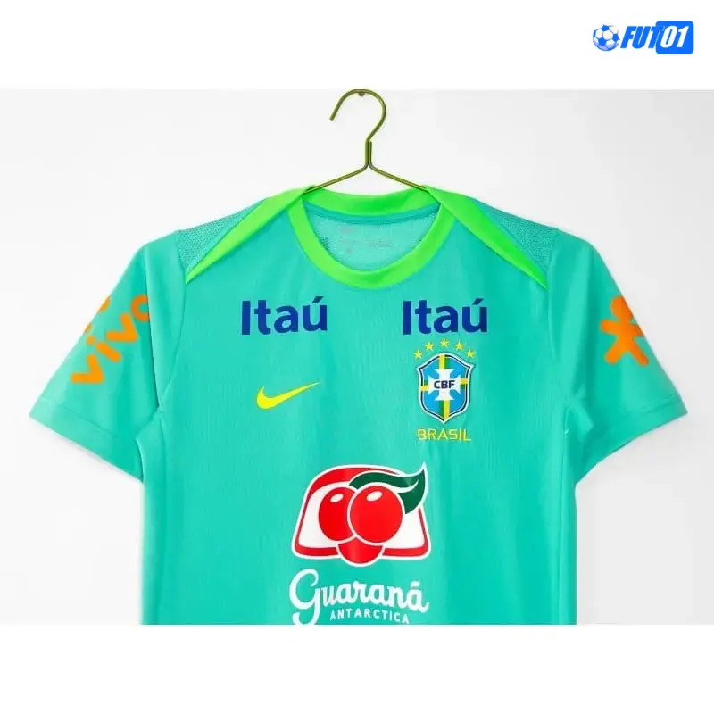 Camiseta de Entrenamiento Brasil 2024 Verde/Amarillo