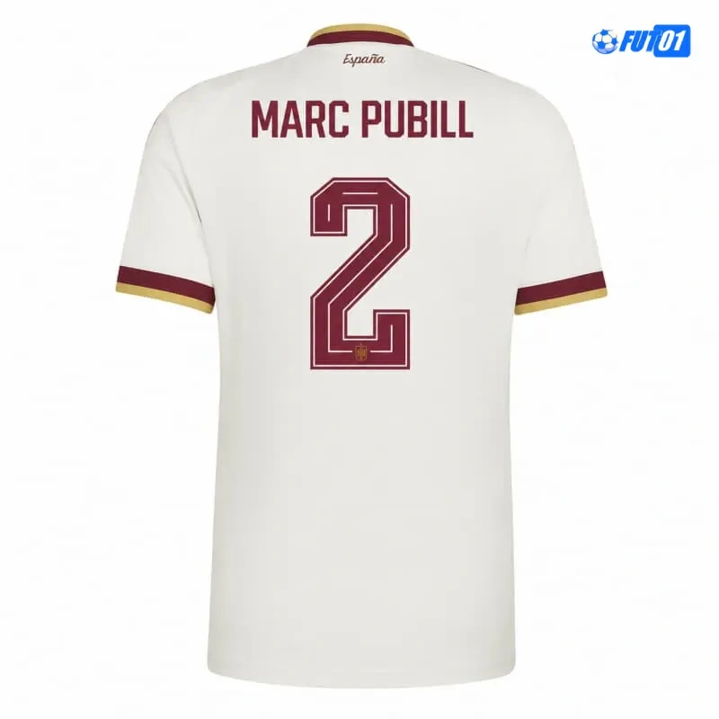 Camiseta Marc Pubill 2 España Away Mundial 2026