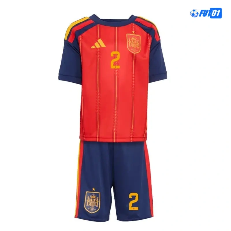 Camiseta Marc Pubill 2 España Home Mundial 2026 Niño