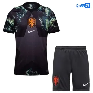 Camiseta de Portero Holanda Mundial 2026 Niño Negro