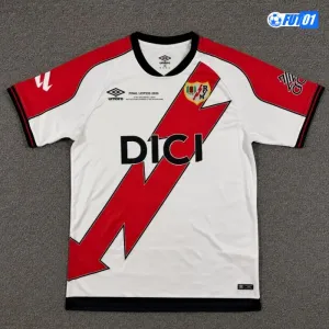 Camiseta Rayo Vallecano Home 2025/2026 Final UEFA Conference League con Parche La Liga