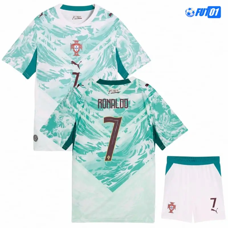 Camiseta Ronaldo 7 Portugal Away Mundial 2026 Niño