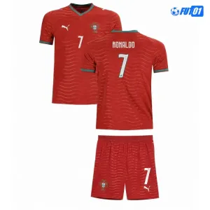 Camiseta Ronaldo 7 Portugal Home Mundial 2026 Niño