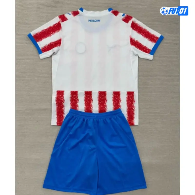 Camiseta Paraguay Home Mundial 2026 Niño