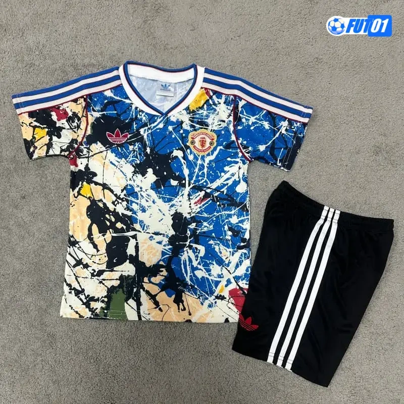 Camiseta Manchester United x Stone Roses 2025/26 Niño Edición Especial