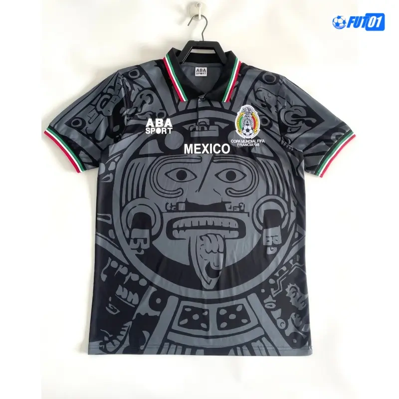 Camiseta México 1998 Retro Negro