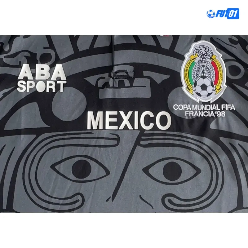 Camiseta México 1998 Retro Negro