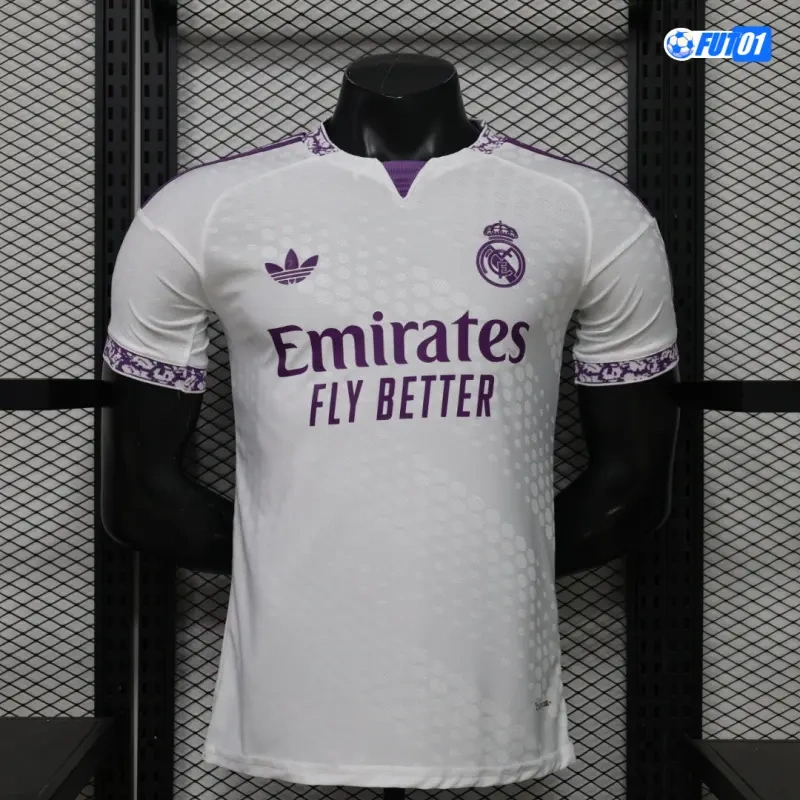 Camiseta Real Madrid 2026/2027 Edición Especial Versión Jugador Blanco/Morado