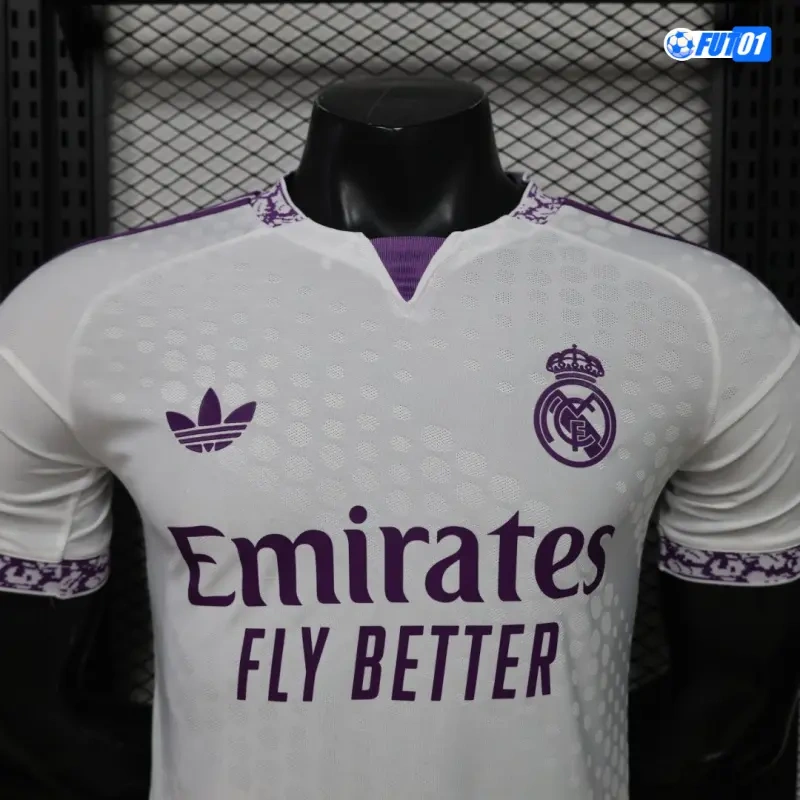Camiseta Real Madrid 2026/2027 Edición Especial Versión Jugador Blanco/Morado