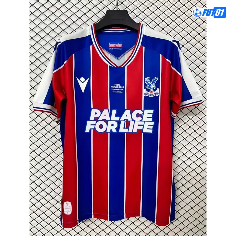 Camiseta Crystal Palace FC Home 2025/2026 Final UEFA Conference League