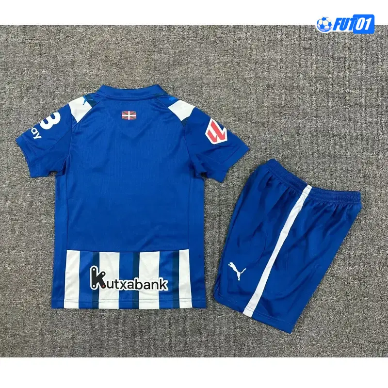 Camiseta Alavés Home 2025/2026 Niño con Parche La Liga