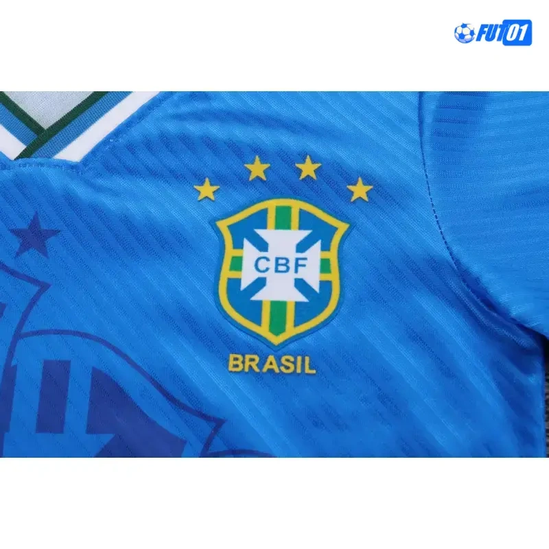 Camiseta Brasil Away 1996 Retro Niño