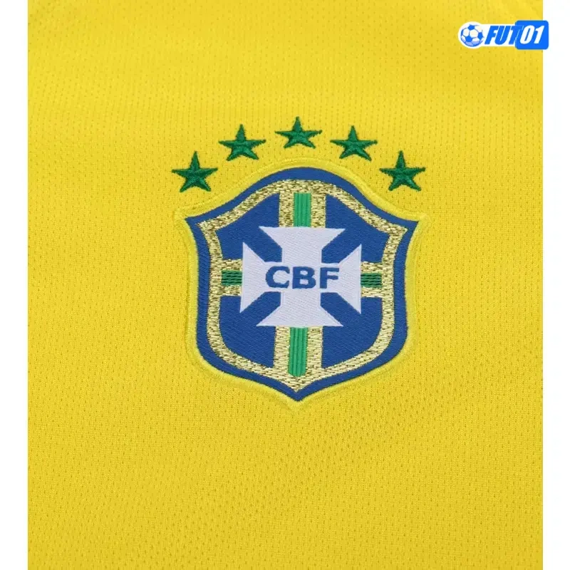 Camiseta Brasil Home 2014 Retro Niño