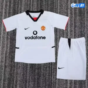 Camiseta Manchester United Away 2002/03 Retro Niño
