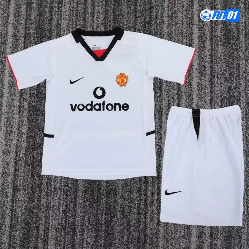 Camiseta Manchester United Away 2002/03 Retro Niño
