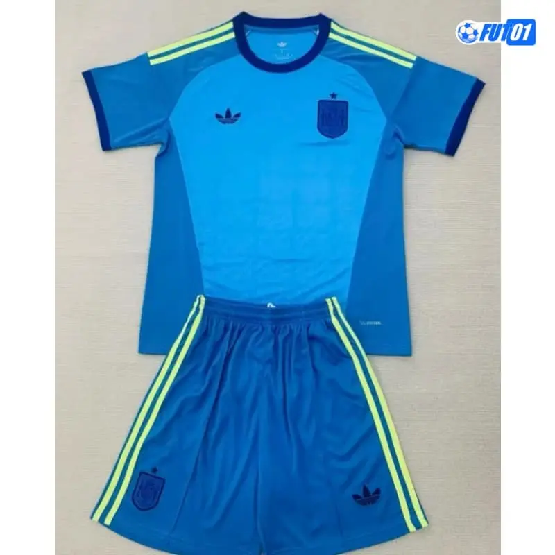 Camiseta de Portero España Mundial 2026 Niño Azul