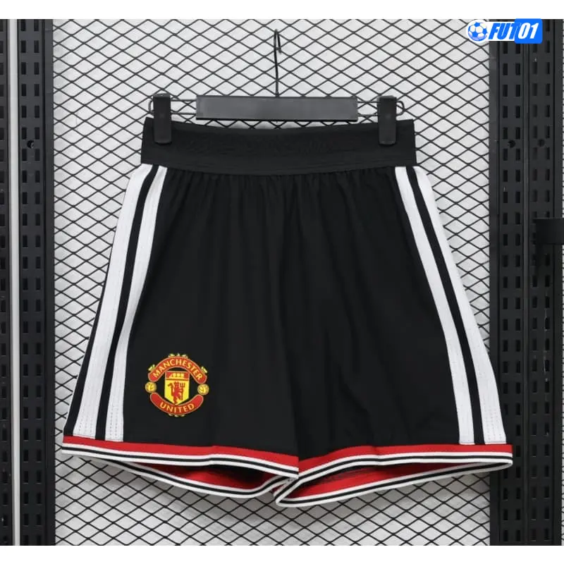 Pantalón Corto Manchester United Home 2026/2027 Versión Jugador Negro