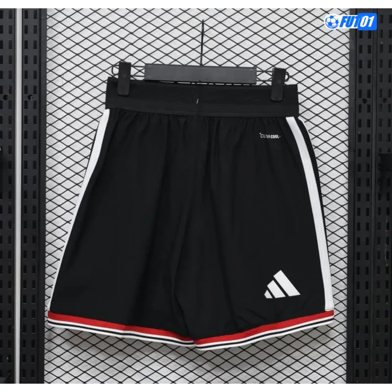 Pantalón Corto Manchester United Home 2026/2027 Versión Jugador Negro