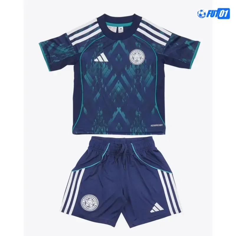 Camiseta Leicester City Away 2025/2026 Niño