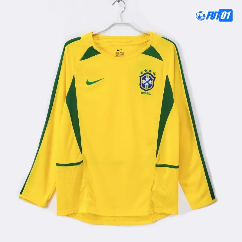 Camiseta Brasil Home 2002 Retro ML