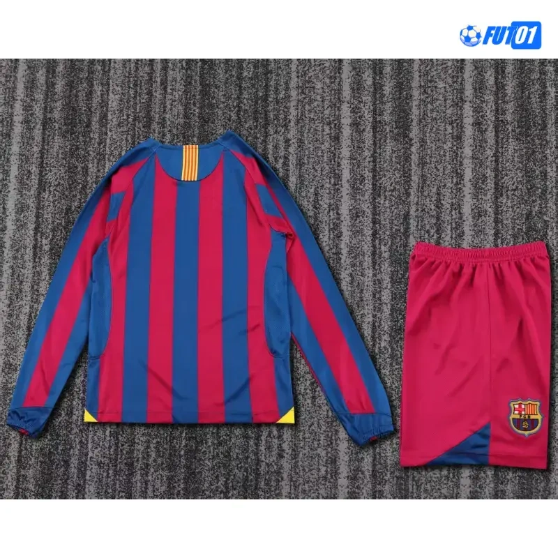 Camiseta Barcelona Home 2005/06 Retro Niño ML