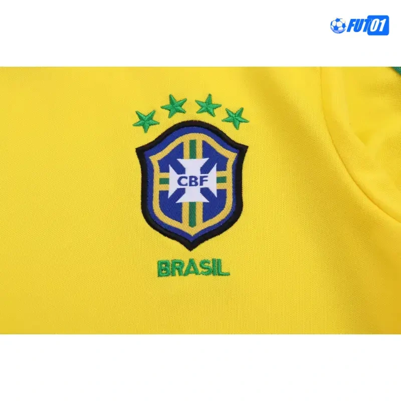 Camiseta Brasil Home 1998 Retro Niño ML