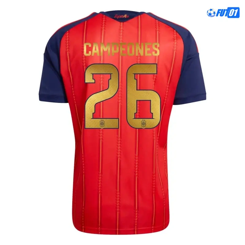 Camiseta España Home Mundial 2026 Edición Campeones
