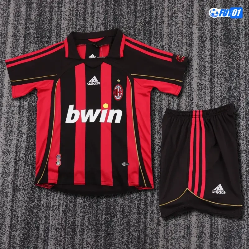 Camiseta MALDINI 3 AC Milan Home 2006/07 Retro Niño