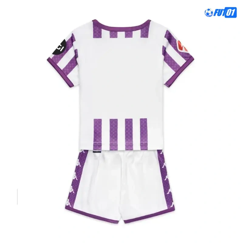 Camiseta Real Valladolid Home 2025/26 Niño con Parche La Liga