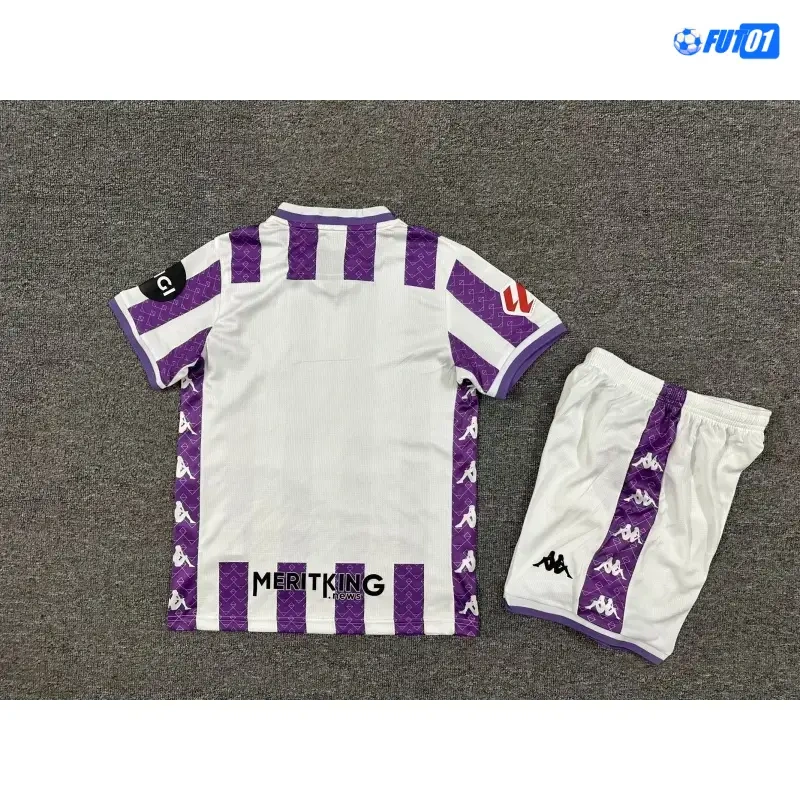 Camiseta Real Valladolid Home 2025/26 Niño con Parche La Liga
