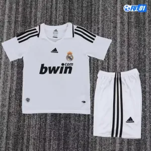 Camiseta Real Madrid Home 2008/09 Retro Niño