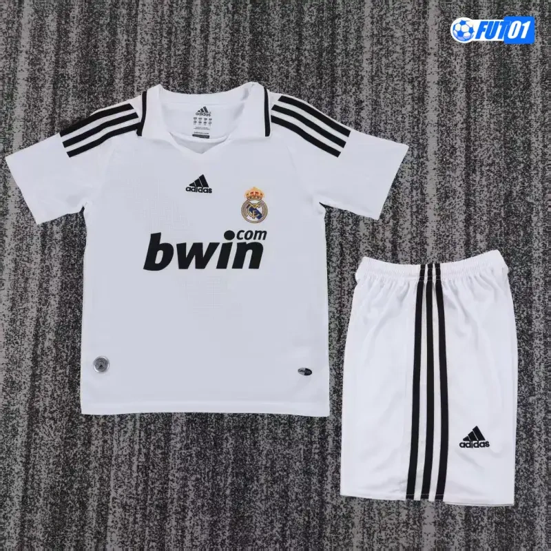 Camiseta Real Madrid Home 2008/09 Retro Niño