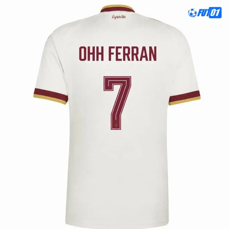 Camiseta OHH FERRAN 7 España Away Mundial 2026 2 Estrellas