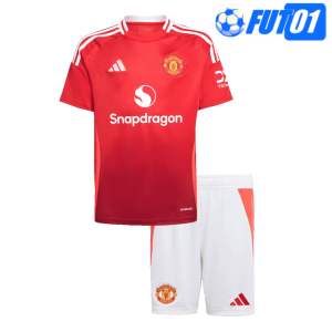 Camiseta Manchester United Home 2024/2025 Niño