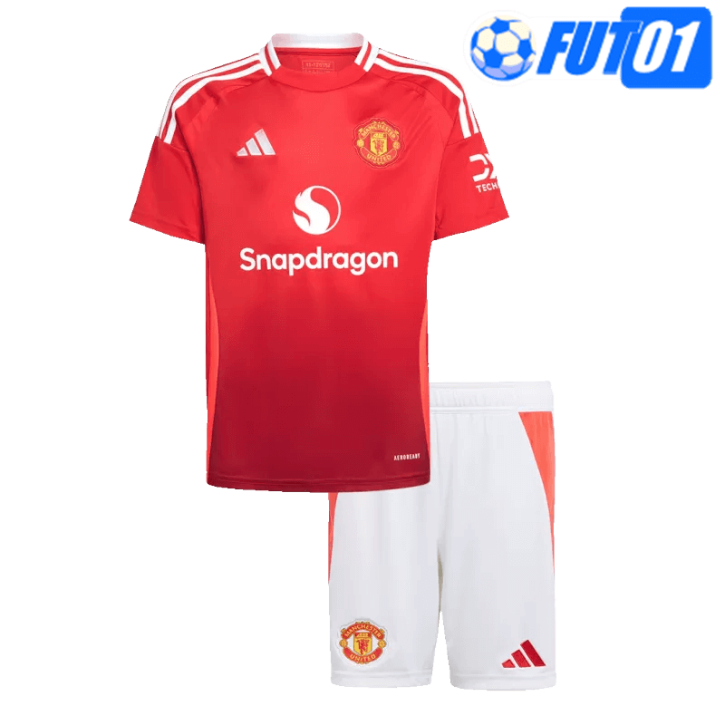 Camiseta Manchester United Home 2024/2025 Niño