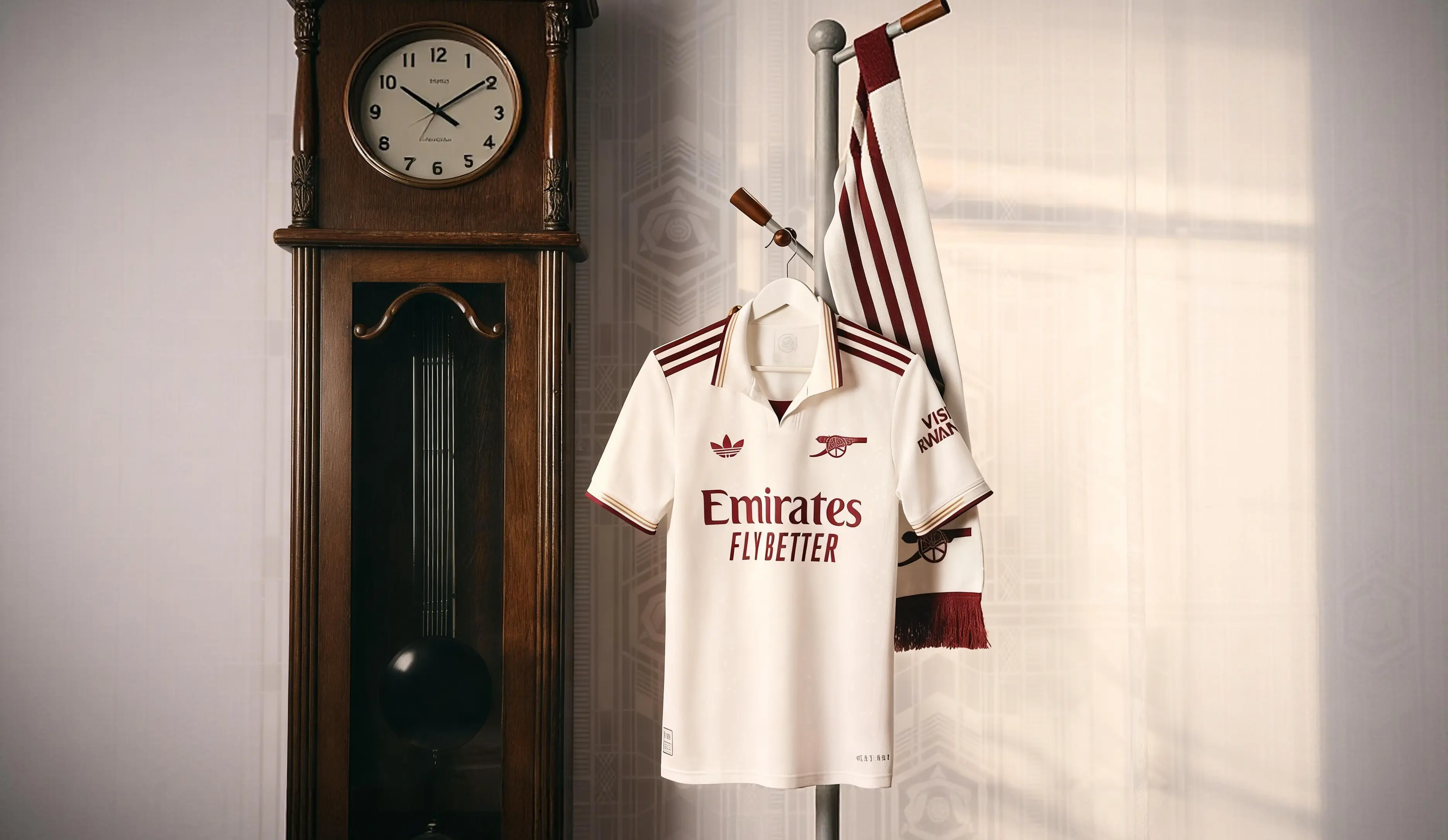 La tercera equipación del Arsenal para la temporada 2025/26 es de color blanco crema.