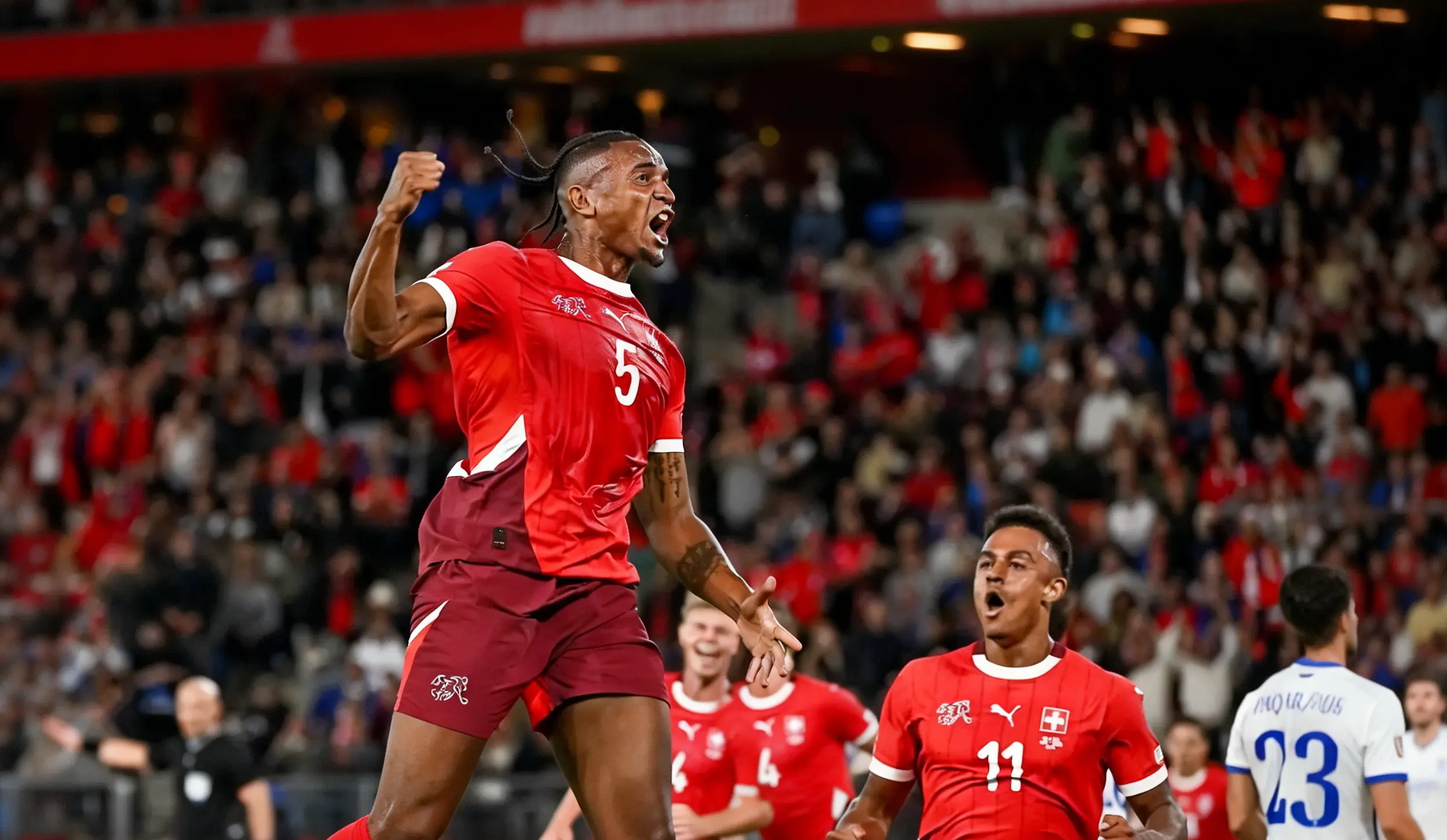 Suiza venció 4-0 a Kosovo en su primer partido.