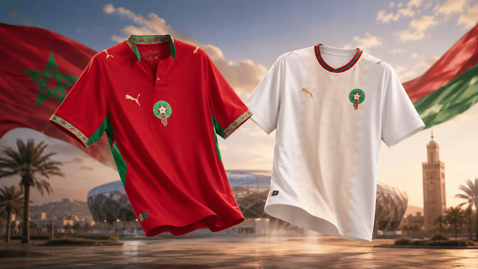 Camiseta de Marruecos Mundial 2026.