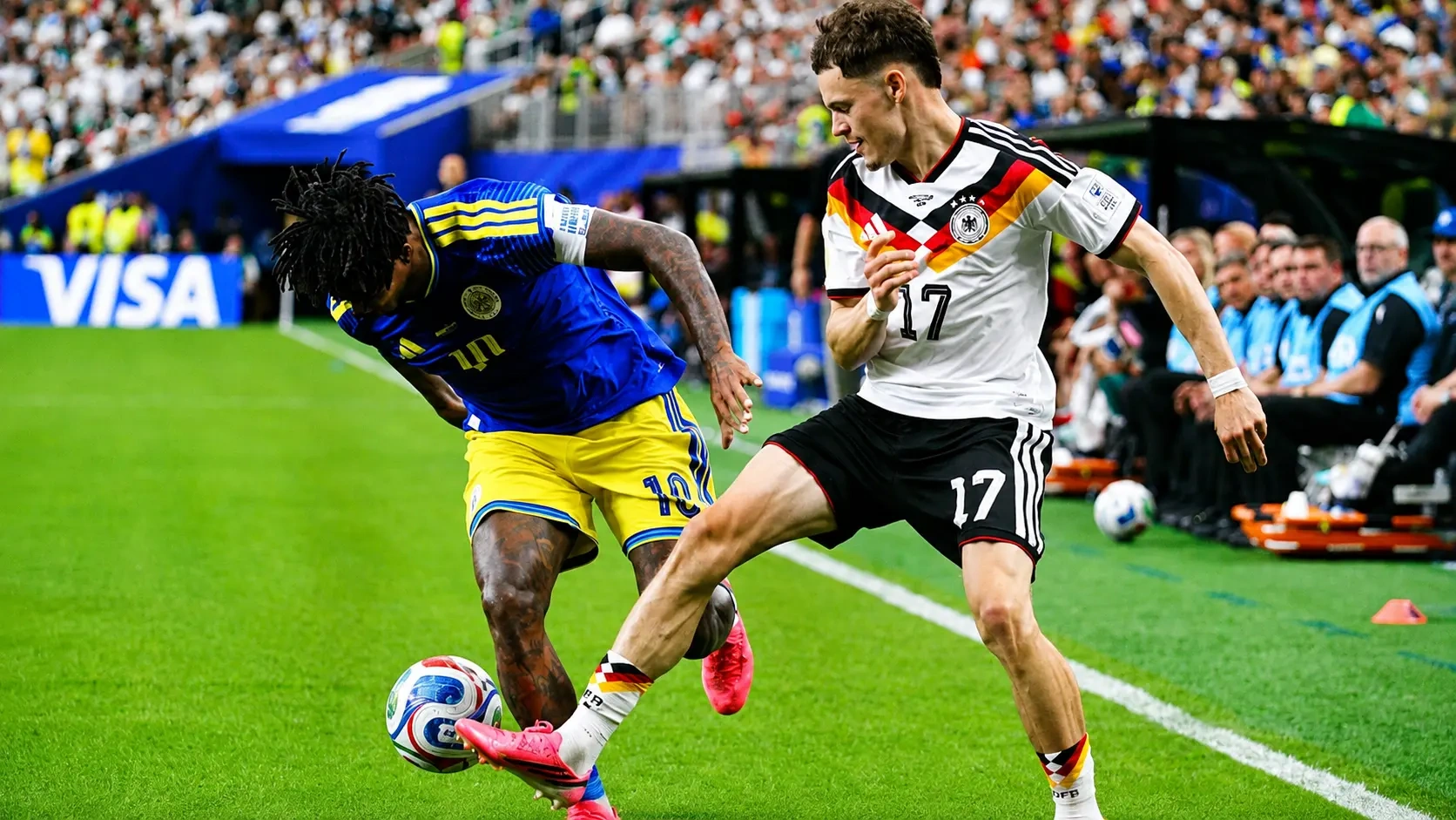 Momentos del partido Alemania vs Curazao en el Mundial 2026.