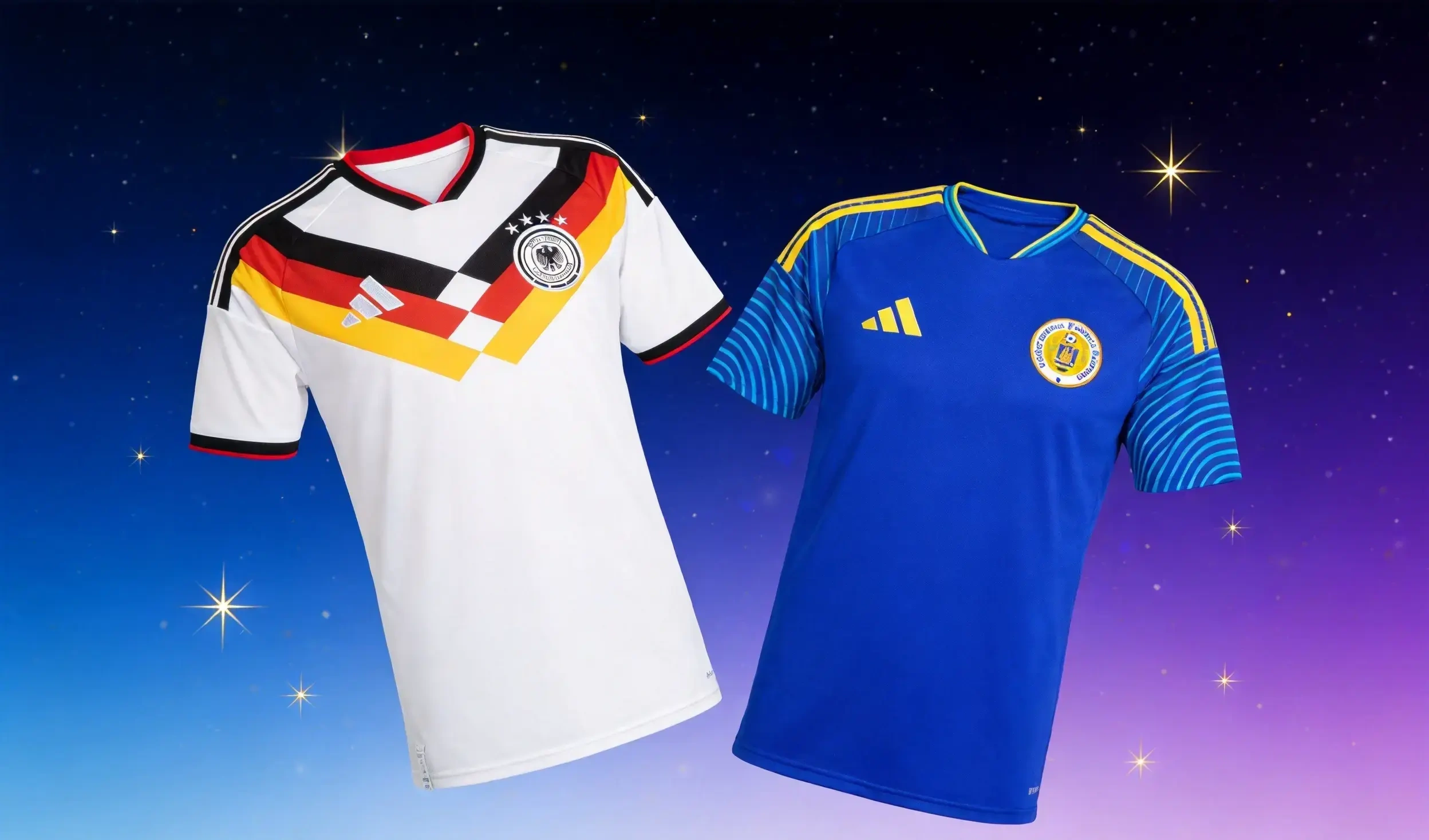 Las camisetas de Alemania y Curazao para el Mundial 2026.