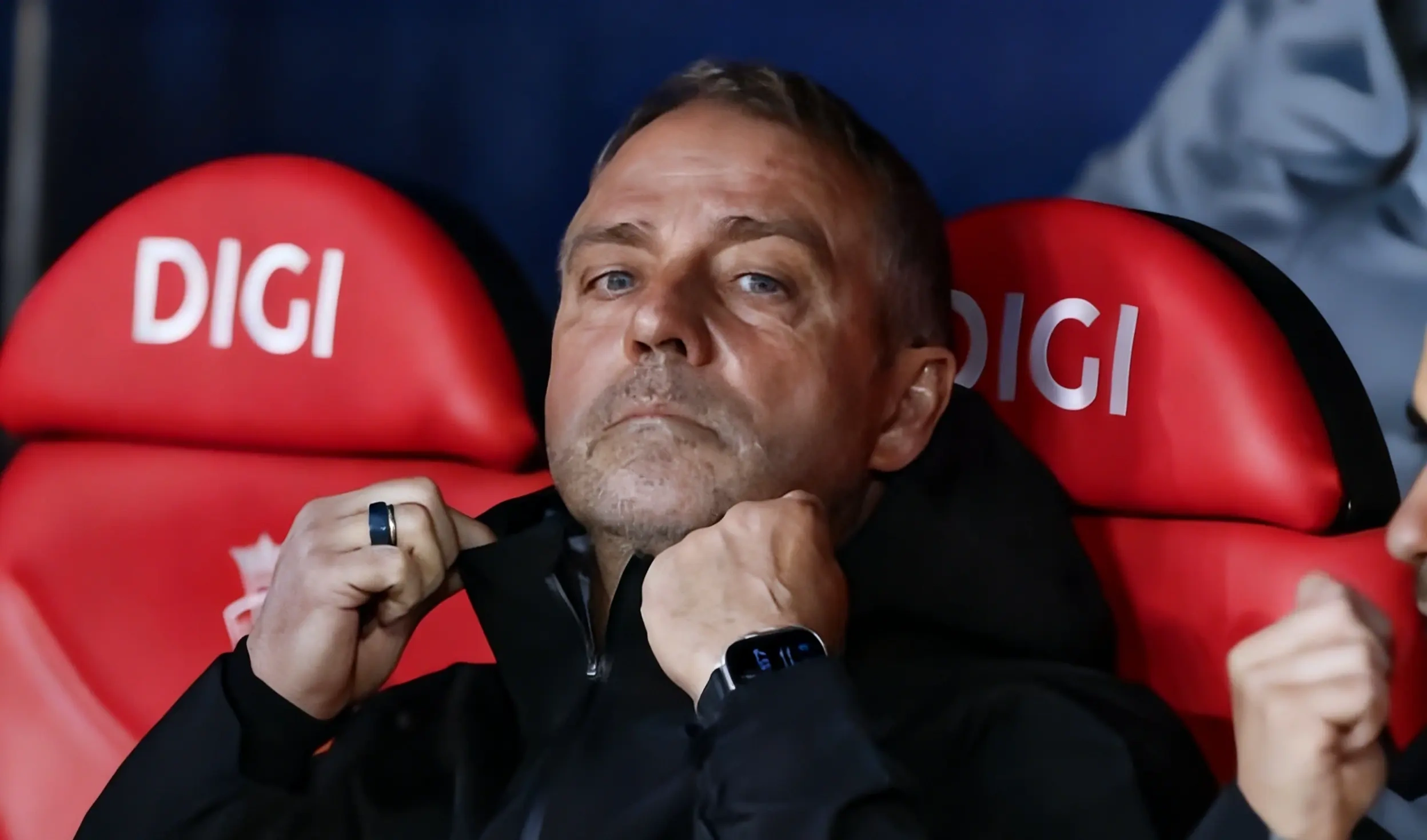 El entrenador del Barcelona, Hansi Flick.