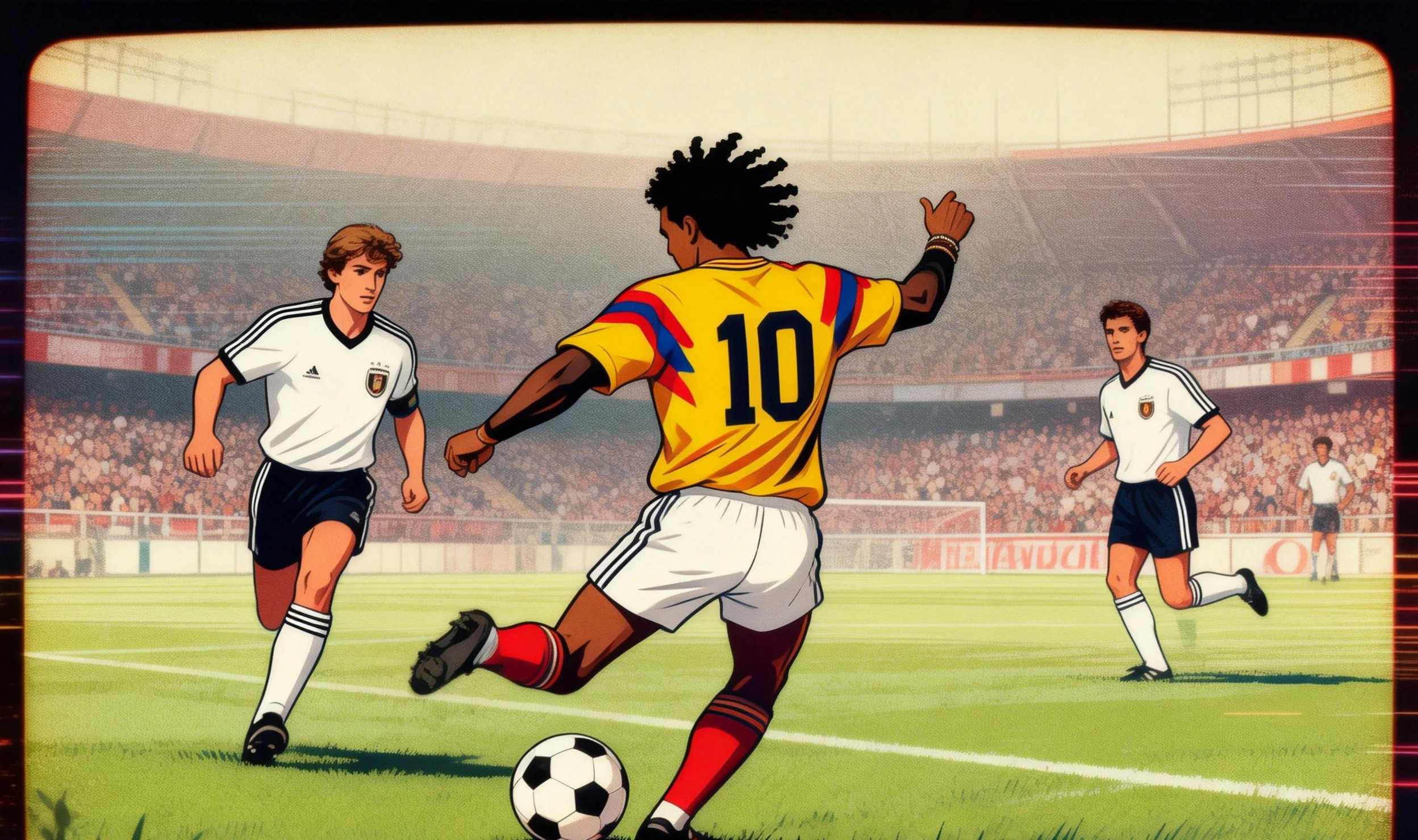 Colombia vs Alemania Federal, Italia 1990, partido de Copa Mundial