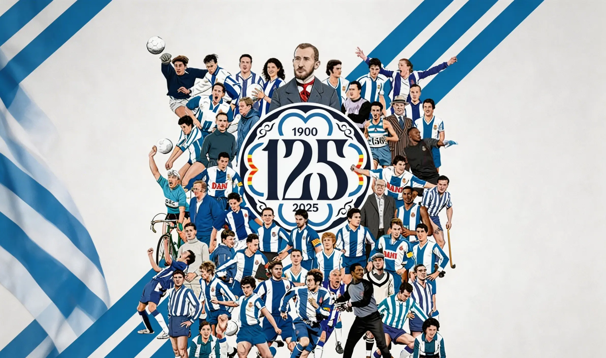 Póster conmemorativo del 125.º aniversario del RCD Espanyol